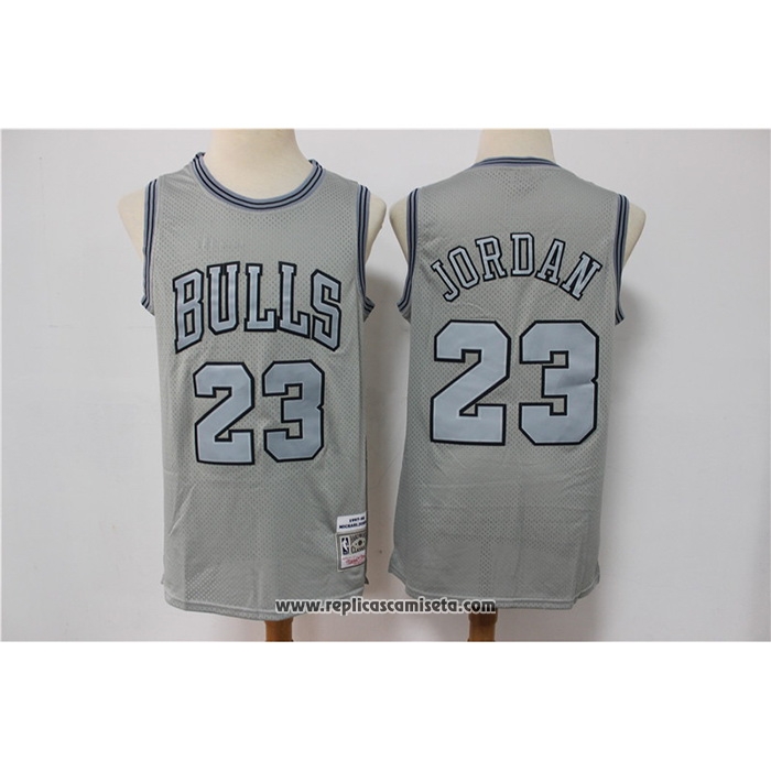 Camiseta Chicago Bulls Michael Jordan #23 Mitchell & Ness 1997-98 Gris